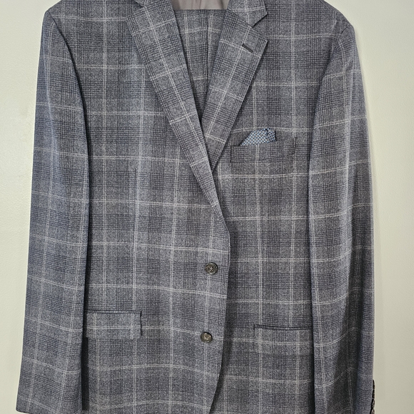 Lauren Ralph Lauren Gray Checkered Men's Blazer